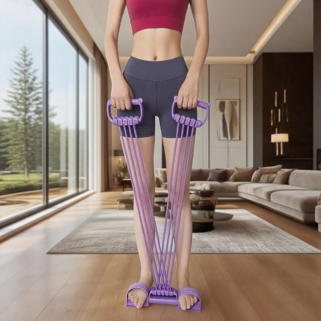 Adjustable Elastic Rope Fitness Tensioner