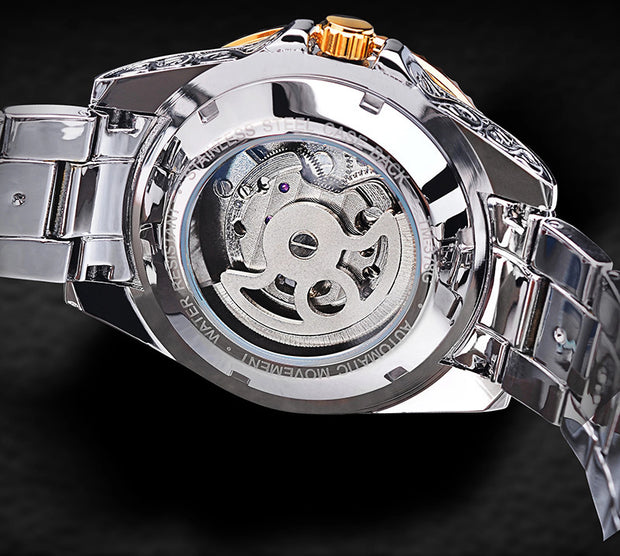 Forsining Skeleton Carved Tourbillon Mechanical Watches