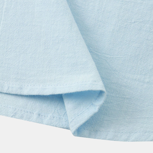 Casual Solid Color Shirt Short Sleeve Shirt Beach T-Shirt Tops