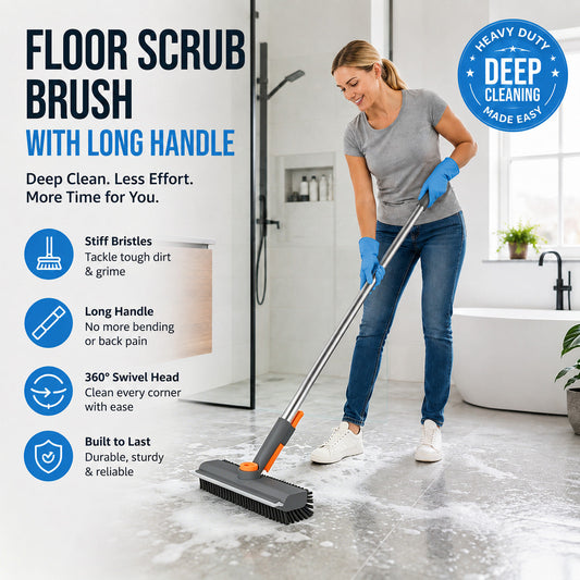 🧼 Heavy-Duty Floor Scrub Brush