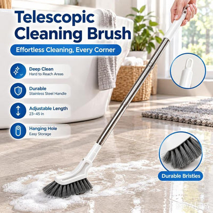 Adjustable Length Stainless Steel Long Handle Cleaning Brush