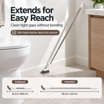 Adjustable Length Stainless Steel Long Handle Cleaning Brush