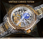 Forsining Skeleton Carved Tourbillon Mechanical Watches