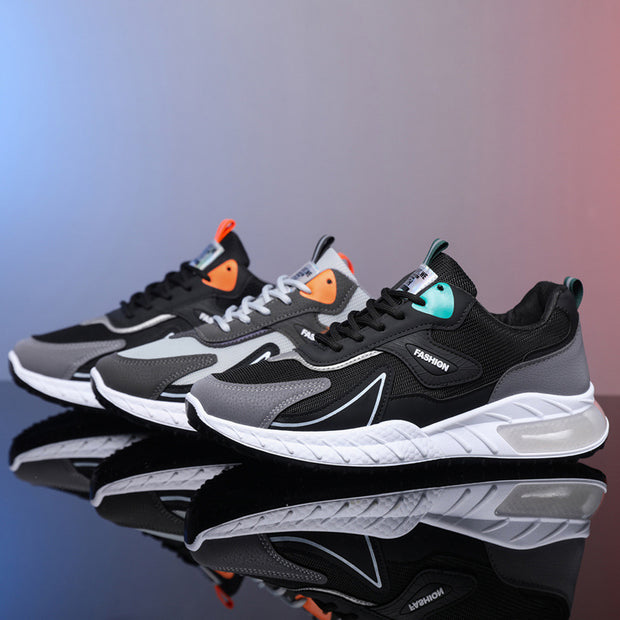Color-blocked Sneakers Fashion Breathable Lace Up