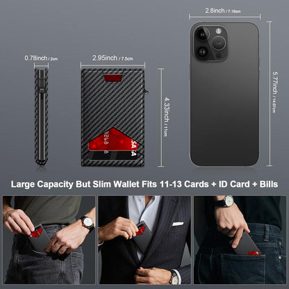 VaultGuard™ Leather RFID Pop-Up Wallet
