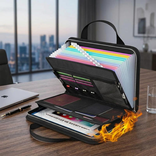 SafeVault™ Fireproof Document Organizer Bag