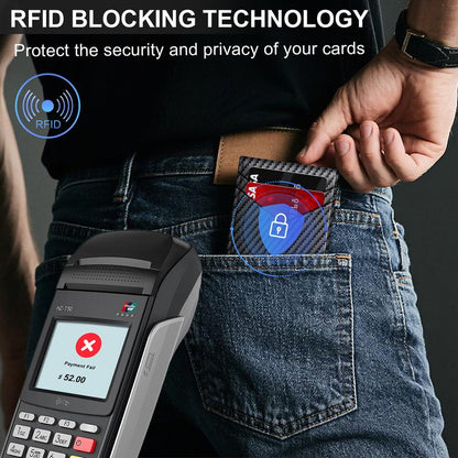 VaultGuard™ Leather RFID Pop-Up Wallet