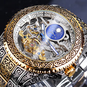 Forsining Skeleton Carved Tourbillon Mechanical Watches