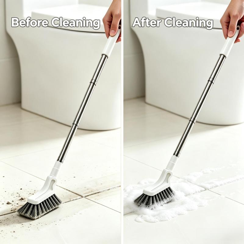 Adjustable Length Stainless Steel Long Handle Cleaning Brush