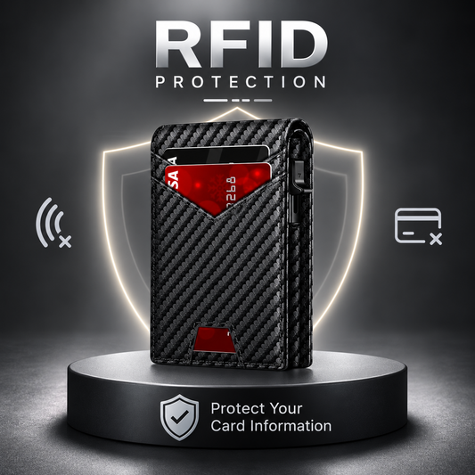 VaultGuard™ Leather RFID Pop-Up Wallet