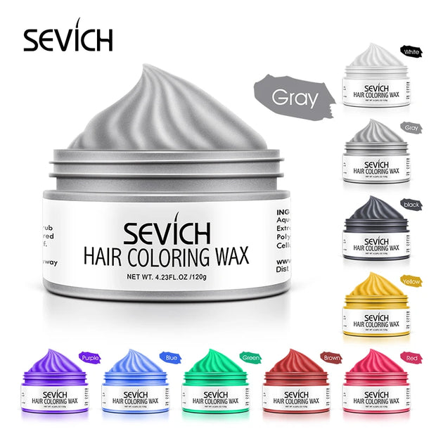 Sevich Temporary Hair Color Wax Men Diy Mud One-time