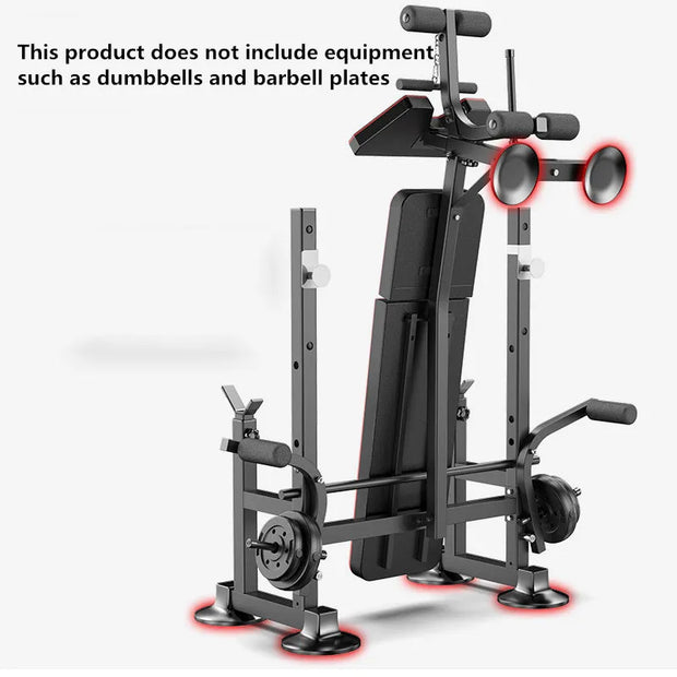 Multifunctional Weight Bench Barbell Rack Weightlifting Bed Bracket Bench