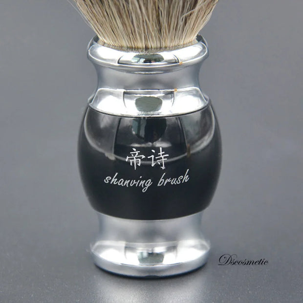 shave brush pure Badger Hair with Resin Handle and metal china brush