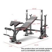 Multifunctional Weight Bench Barbell Rack Weightlifting Bed Bracket Bench