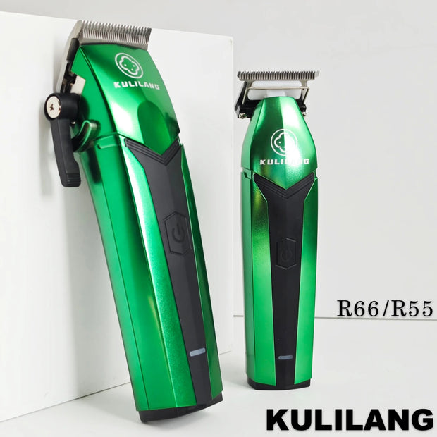 KULILANG Madeshow R66 R55 Green Professiona Electric Hair Clipper