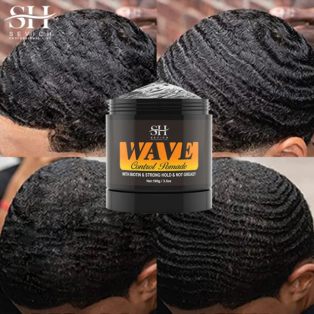 360 Wavy Frizz Control Gel Strong Hold Nourishing Scalp Wave