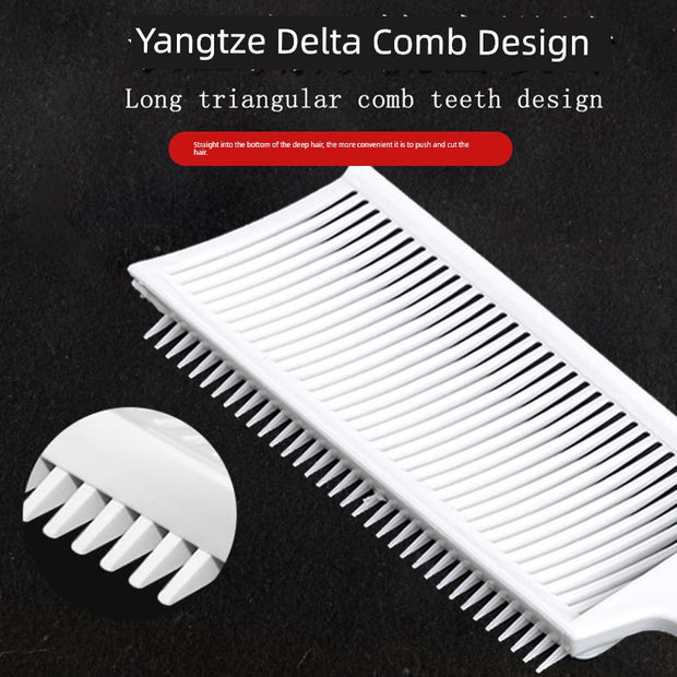 Men Barber Oil Head Comb Flat Head Trim Comb Hair