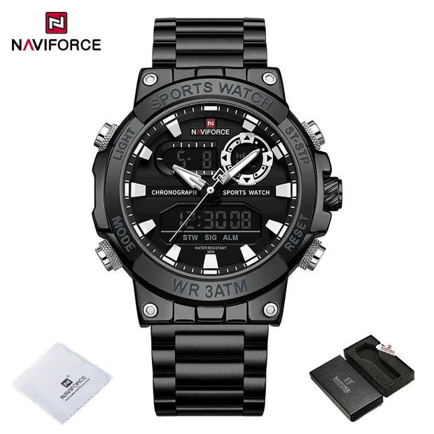 NAVIFORCE Men's Military Luminous Quartz