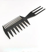 3-In-1 Plastic Combs Thin Wide Tooth Detangling Hair Comb