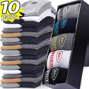 10pairs Breathable Cotton Sports Stockings Men Bamboo