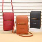 TouchGuard™ "leather-look Phone Crossbody Bag