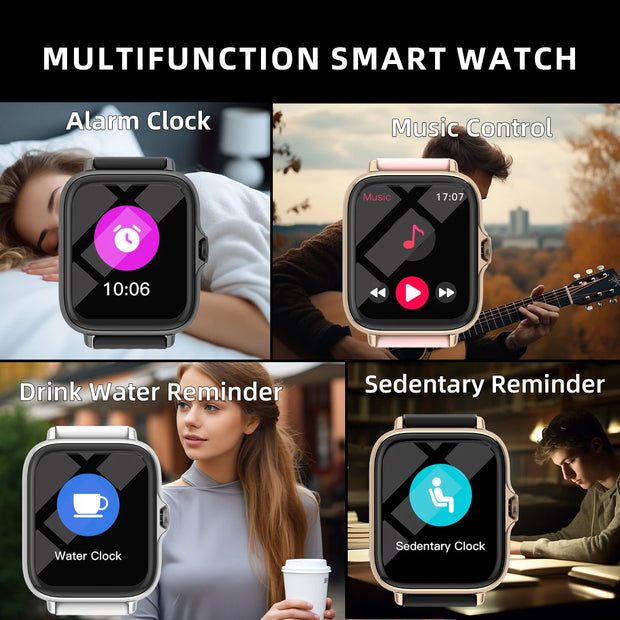 1.83'' Waterproof Smart Watch with Message Answer Call