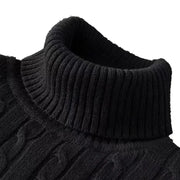 Autumn Men's Long Sleeve Knitted Sweaters Men's Slim Fit Turtleneck