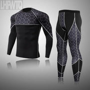 Men's Winter Thermal Underwear Set Gym Clothing Running Man