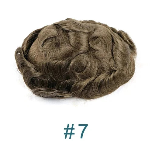 Brown Blonde Full Lace Men’s Toupee