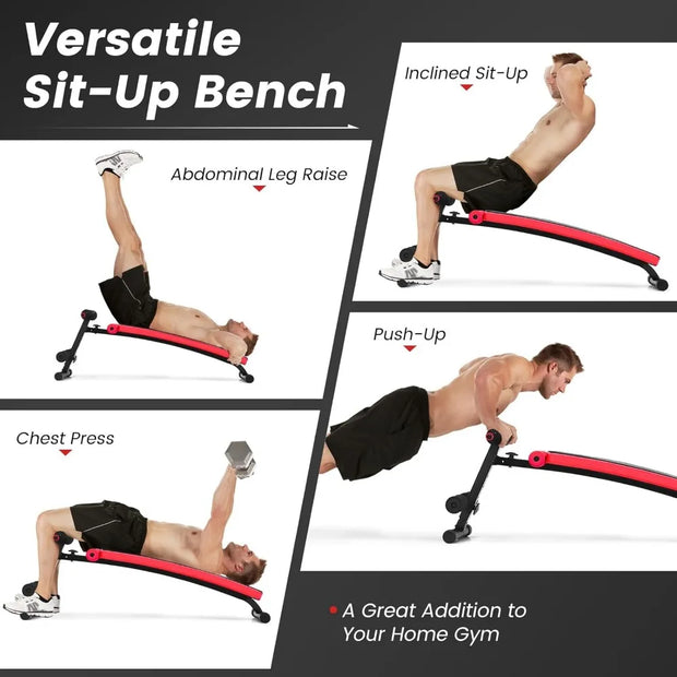 Sit up Bench, Folding Adjustable Workout Bench for Ab Exercise,