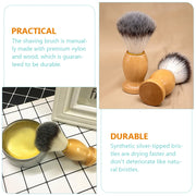 2 Pcs Shave Accessory Shaving Brush Shavers for Men