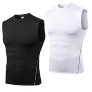 Men Compression Sport Skinny Vest Tight Tank Base Layer Sleeveless T-Shirt