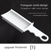 Men Barber Oil Head Comb Flat Head Trim Comb Hair