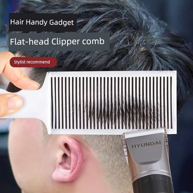 Men Barber Oil Head Comb Flat Head Trim Comb Hair