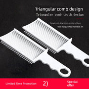 Men Barber Oil Head Comb Flat Head Trim Comb Hair