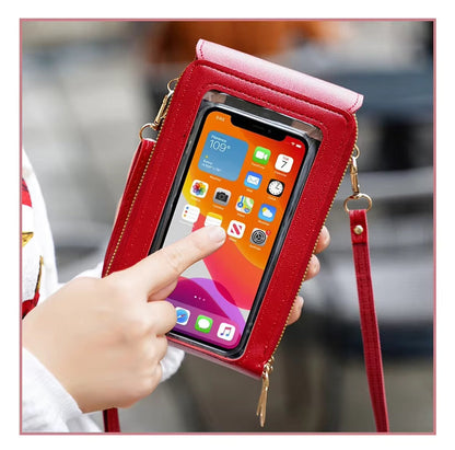 TouchGuard™ Leather Phone Crossbody Bag