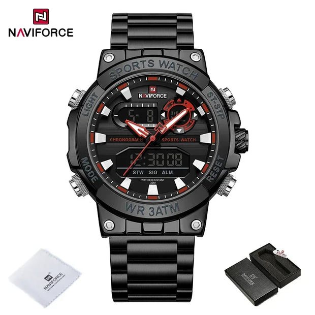 NAVIFORCE Men's Military Luminous Quartz