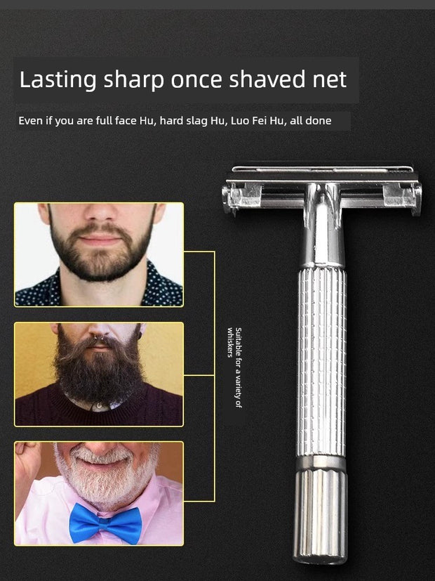 Men Old-Fashioned Shaving Manual Shaver