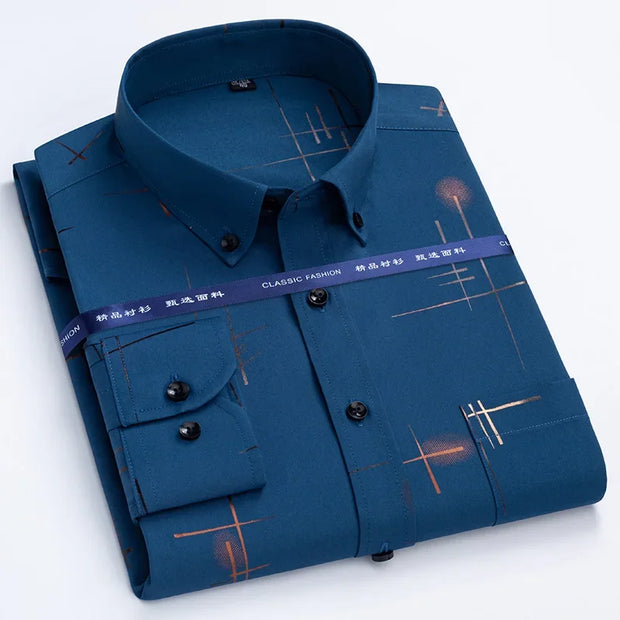 2024  Men's Dress Shirts Spring Autumn