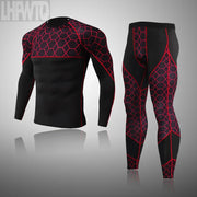 Men's Winter Thermal Underwear Set Gym Clothing Running Man