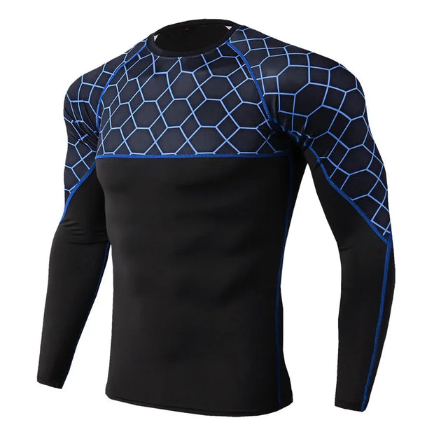 Men's Winter Thermal Underwear Set Gym Clothing Running Man