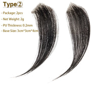 S-noilite Men Toupee 6inch Hairline Front