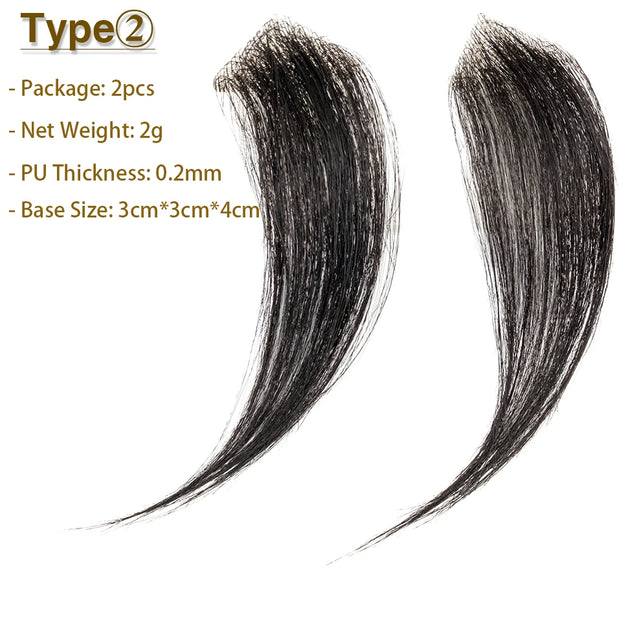 S-noilite Men Toupee 6inch Hairline Front