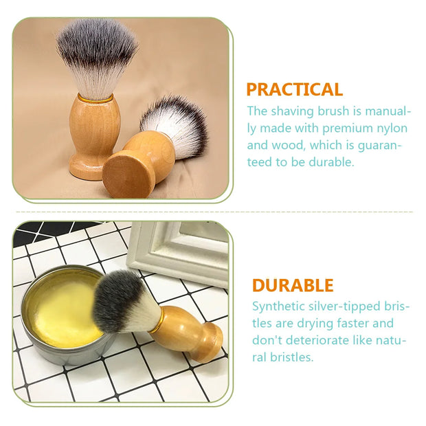 2 Pcs Shave Accessory Shaving Brush Shavers for Men