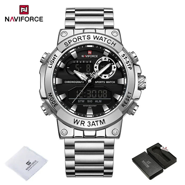 NAVIFORCE Men's Military Luminous Quartz