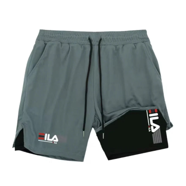 Men Running Shorts 2 In 1 Double-deck Sport