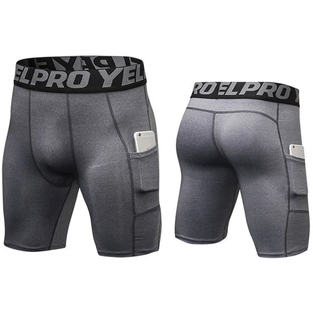 Men Compression Sports Tights Shorts