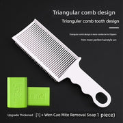 Men Barber Oil Head Comb Flat Head Trim Comb Hair