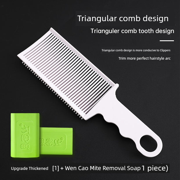 Men Barber Oil Head Comb Flat Head Trim Comb Hair