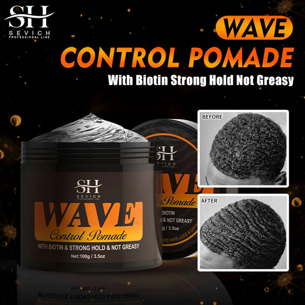 360 Wavy Frizz Control Gel Strong Hold Nourishing Scalp Wave